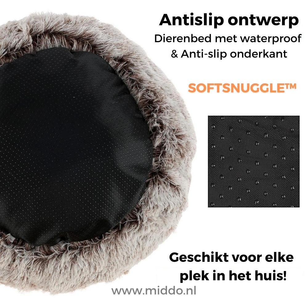 Antislip huisdierbed SoftSnuggle met waterdichte onderkant