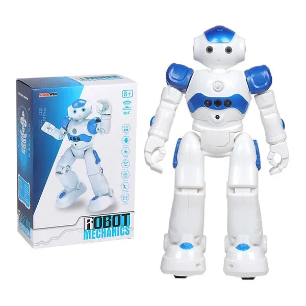Interactieve Arlock kinderrobot met blauwe accenten, aanbevolen voor kinderen van acht jaar en ouder