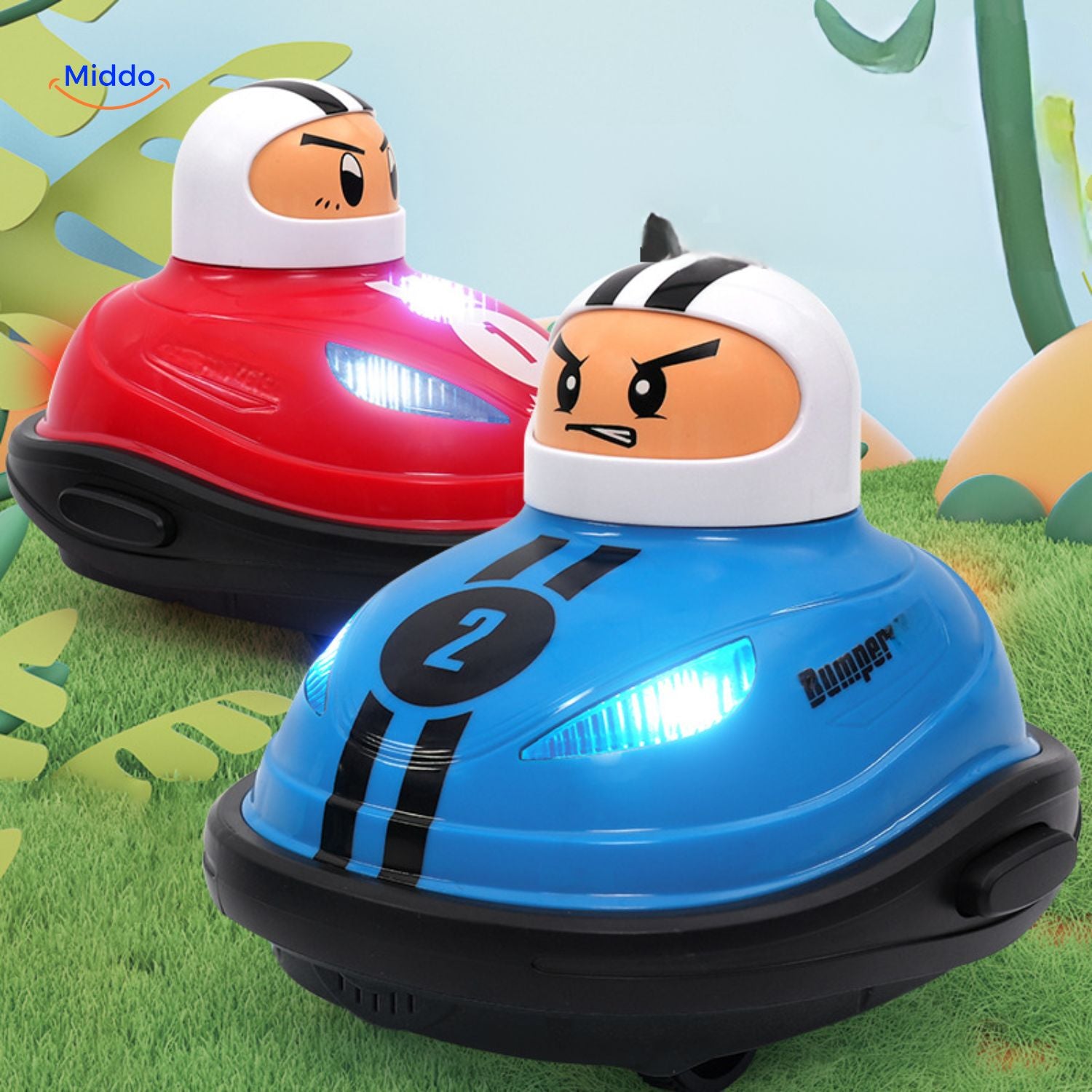 BumperDash Duo mini rc drift karts dubbele strijd voor kinderen Middo