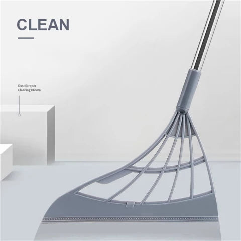 CleanX vloerborstel en stofwisser in gebruik