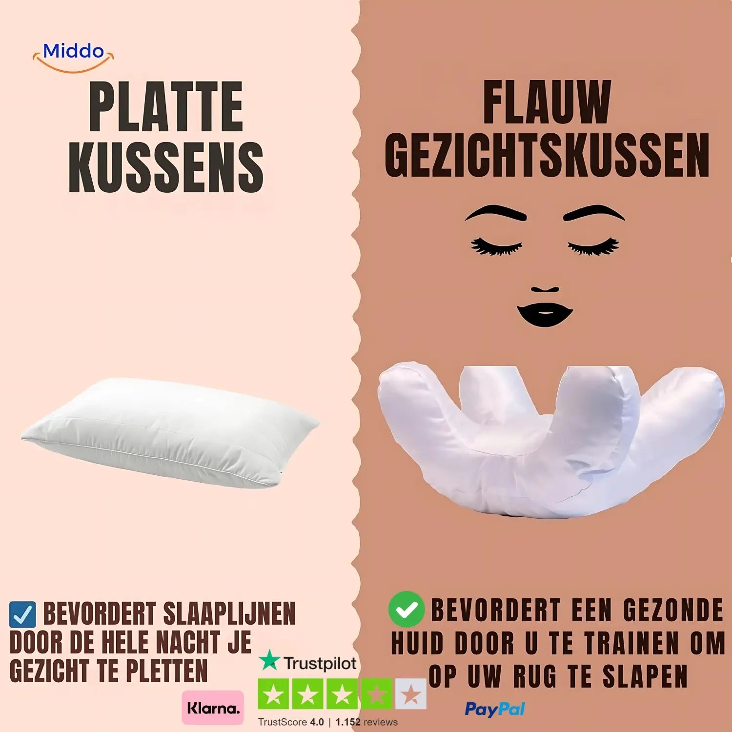 Verschil tussen Platte kussens en onze Glow Kussen