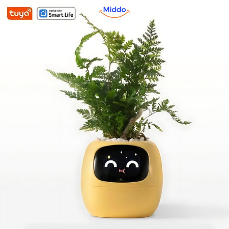Gele Happy Ivy plantenpot van Middo.nl