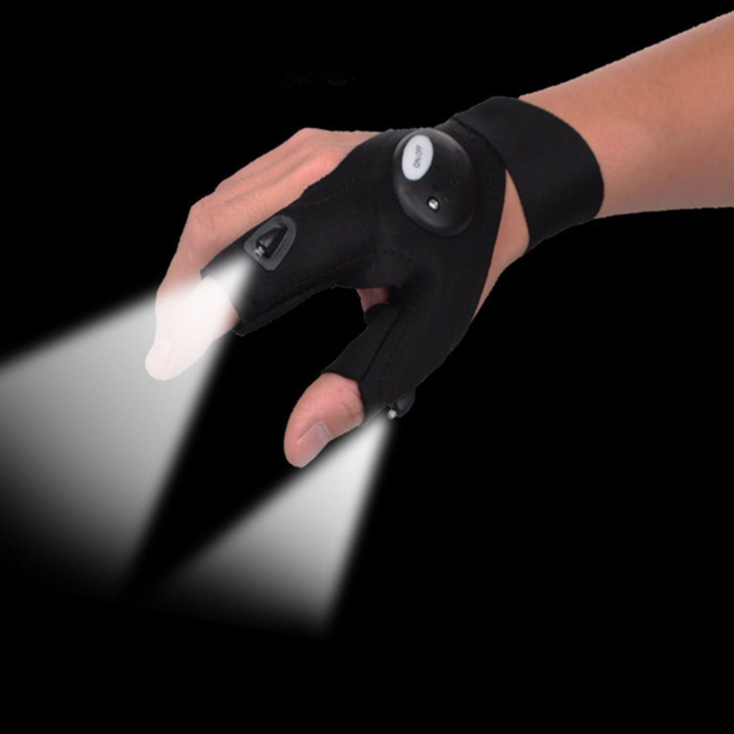 LightGrip handschoenen met led licht voor nachtgebruik