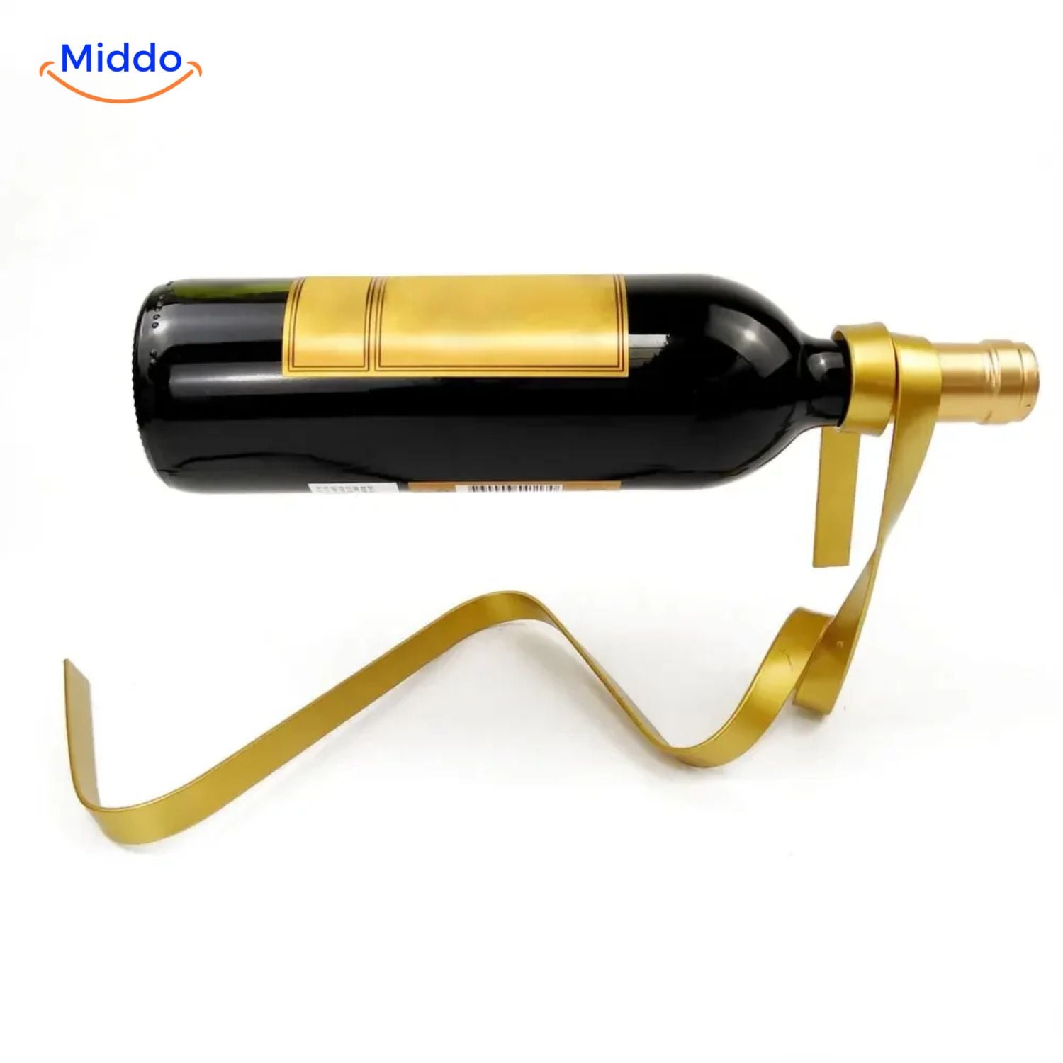 Luxura WineRack gold ribbon wine bottle holder