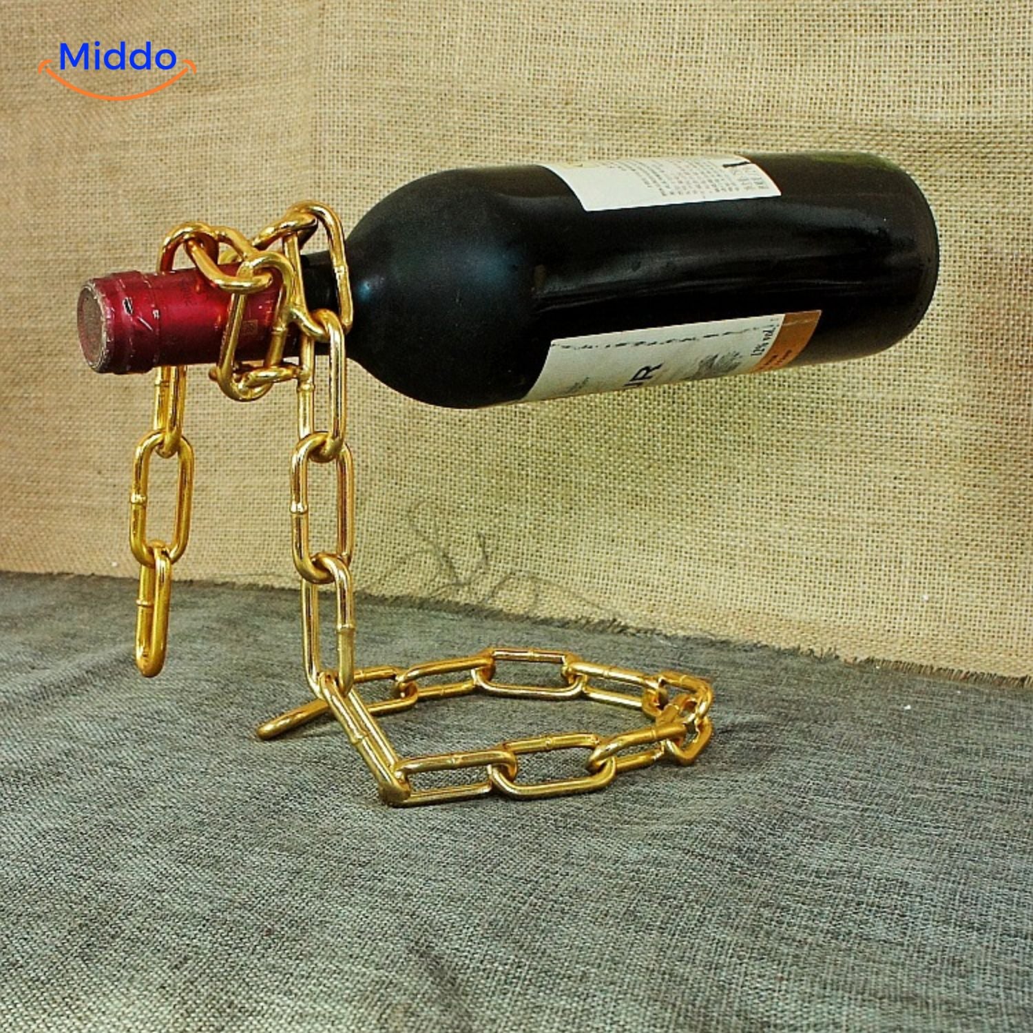 Luxura WineRack gouden ketting fles houder