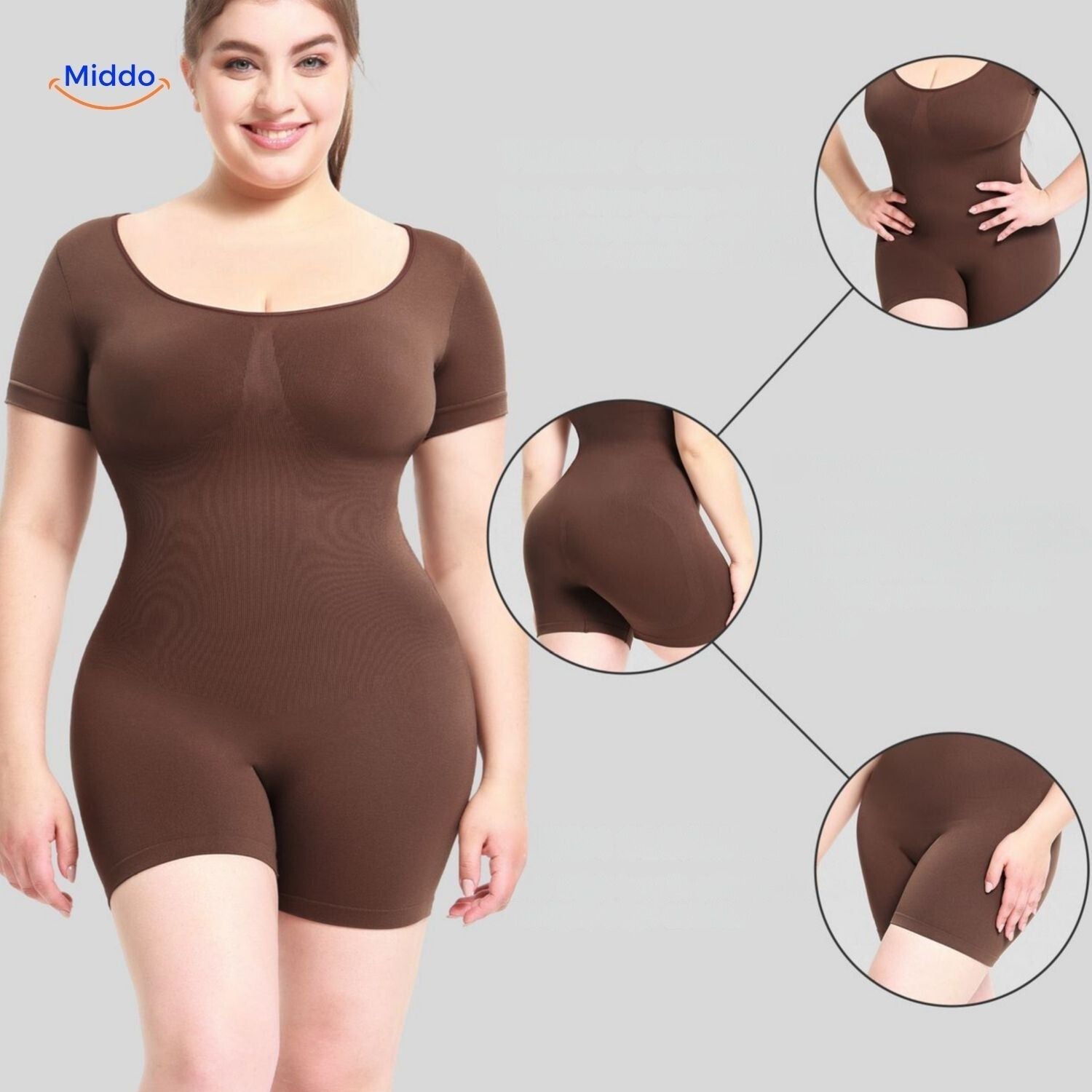 ShapelyFit body shaping bodysuit dames shapewear corset top body met dunne bandjes Mattable middo