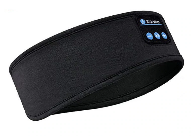 Sleepband zwart product shot met Bluetooth bedieningselementen