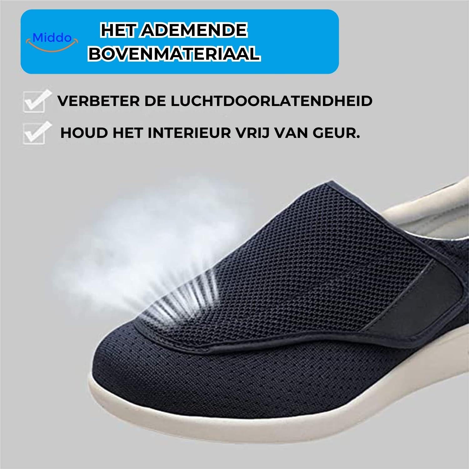 Trendstep ademend bovenmateriaal voor luchtcirculatie middo.nl