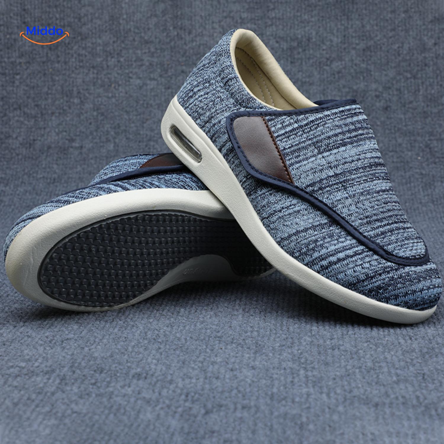 Trendstep schoenen blauw met rubberen zool