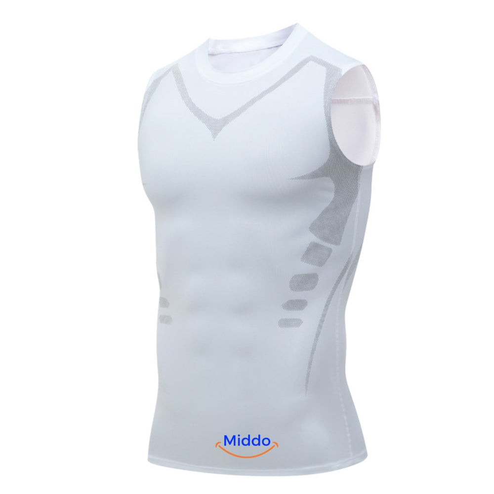 Witte VitaBoost PowerVest Compressie Shirt