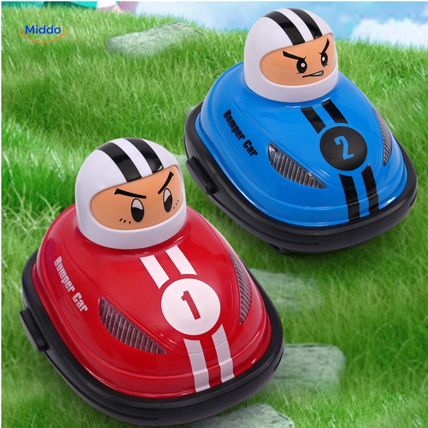 bumperdash duo mini rc drift karts race en strijd voor kinderen Middo