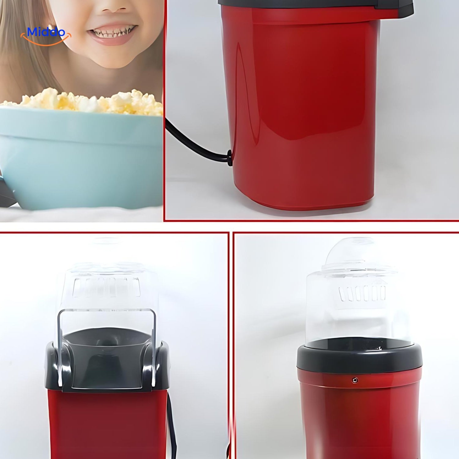 Poppro™ Mini Elektrische Popcornmaker Compact Ontwerp en Functies