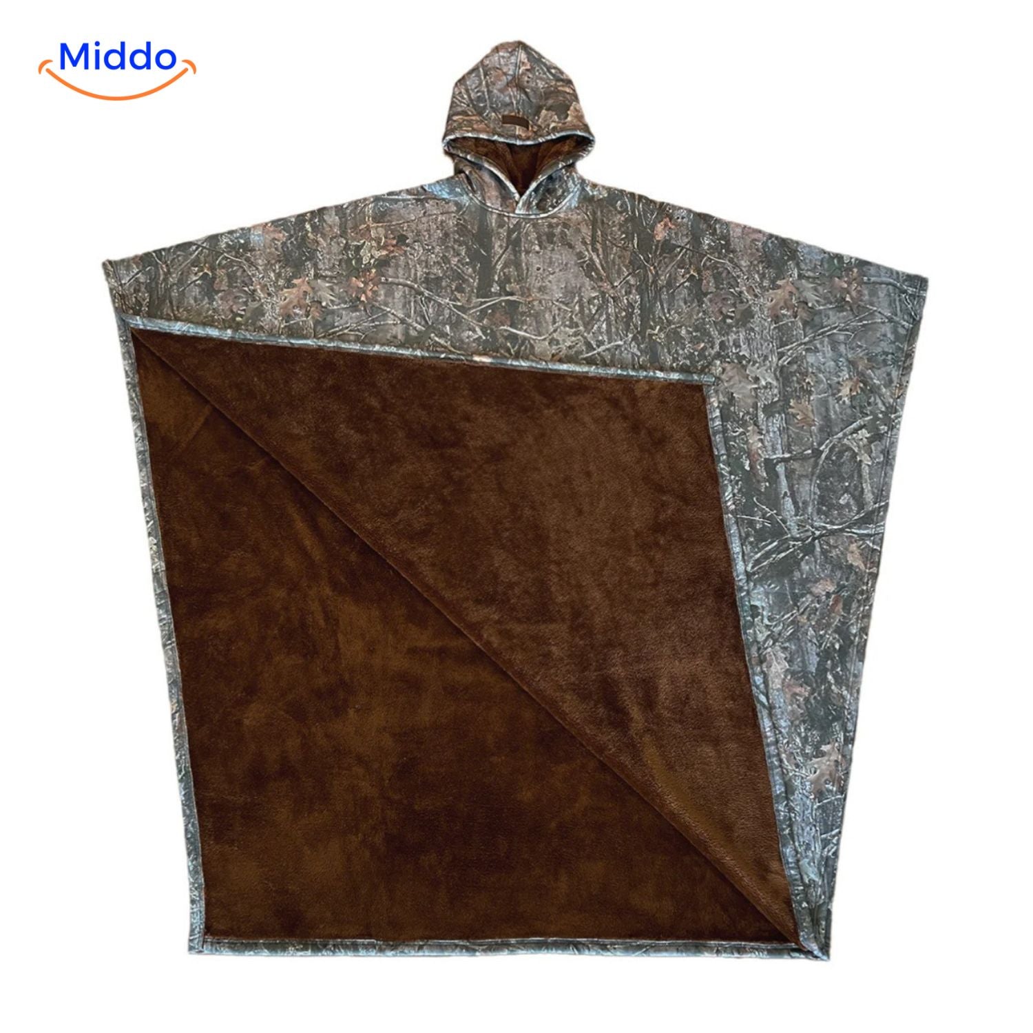 shadowhood cape zandkleurige super zachte polarfleece middo.nl