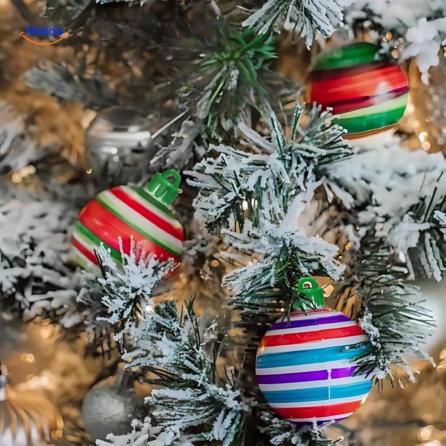 treemendous diy ornamenten set kerstballen in boom middo