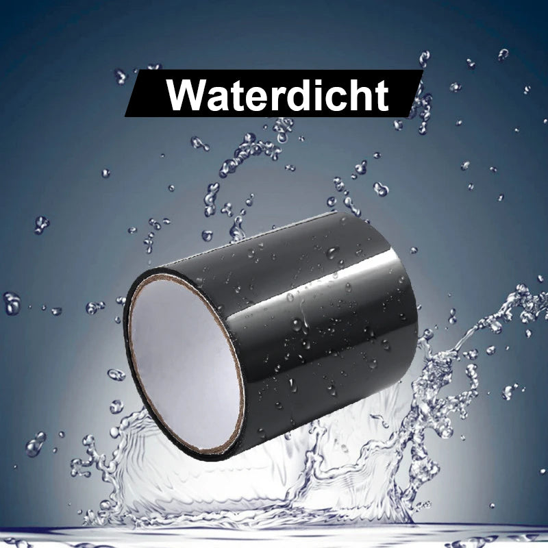Rol zwarte watervaste tape met waterdichte eigenschappen.